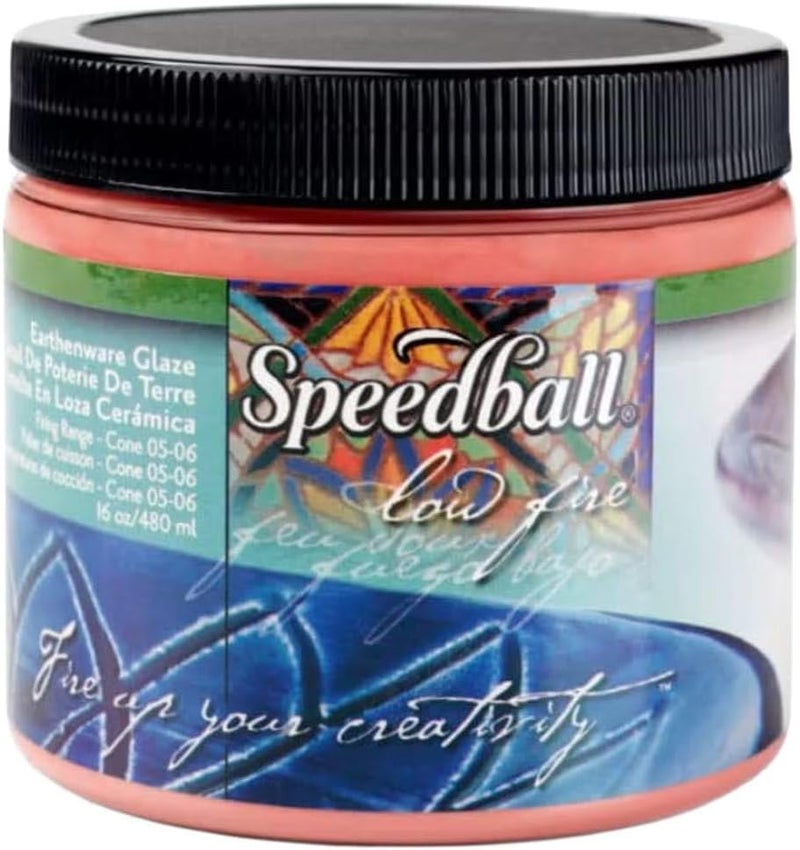 Speedball 004023 Low Fire Earthenware Glaze in Red - 16 oz