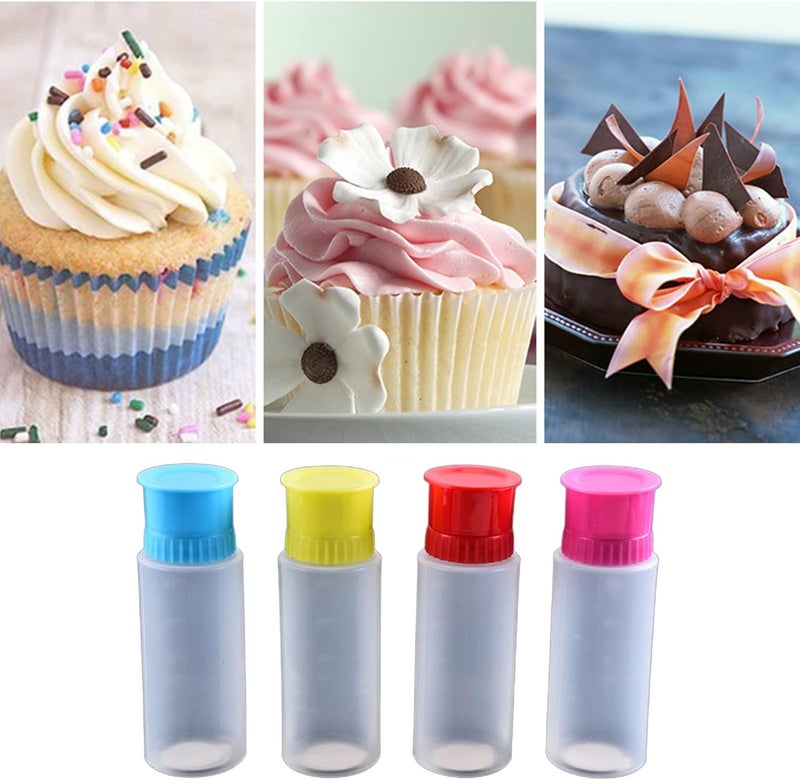 Foldable Piping Bottle Multiple Nozzle Shape for Cake Decorating and Easy Storage Design Cake Decorating Squeeze Bottles with - Image 4