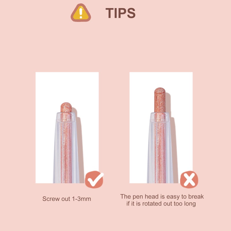 gogotales 0.2g Eye Highlighter Cream Eyeshadow Stick Dual-use Lying Silkworm Eyeshadow Pen Built-in Sharpener Rotary Eyeliner Stick - Image 5