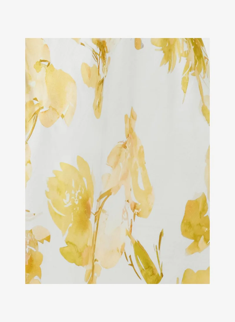 French Connection  Women's Dy Ylw Sop Flr Oona Satin Sophie Flr Vnk Dress for Women | Best Price UAE