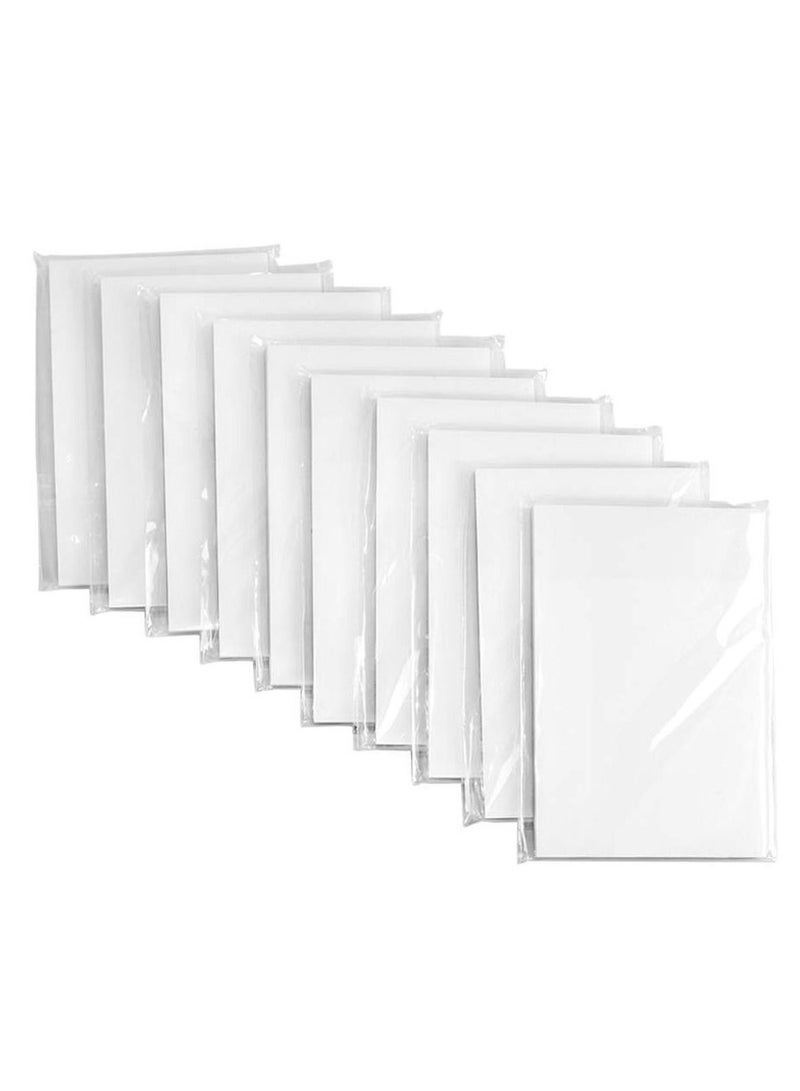 SYOSI Transparent Sticky Notes Pad, 3x3" Waterproof Self-Adhesive Clear Memo Message Reminder, 10 Packs 500 Sheets (3 x 3 Inches) - Image 1