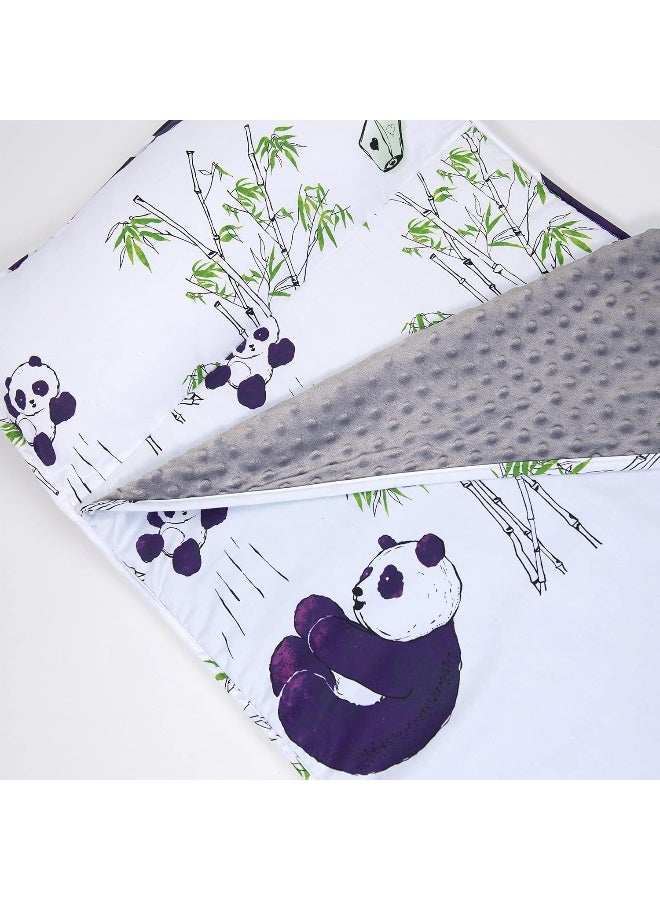 JumpOff Jo Toddler Nap Mat - Sleeping Bag for Preschool and Daycare – Playful Pandas – 43 x 21 Inches - Image 5