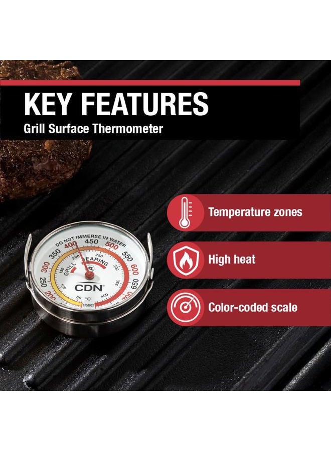 CDN Grill Surface Thermometer, Silver - Image 5