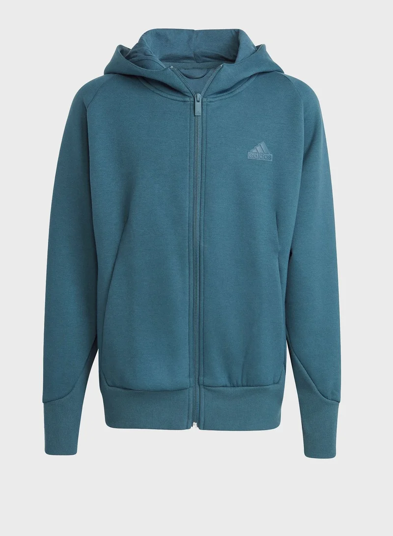 Adidas Z.N.E. Full-Zip Hooded Jacket Kids