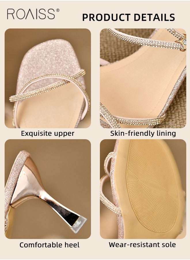 Rhinestone Decor Slingbacks Heeled Sandal for Women All-Match Gorgeous Glamorous Stiletto Sandals Ladies Elegant Temperament One-Line Buckle Heels in Square Toe Design - pzsku/Z5877AD8AFF2FDCE0304BZ/45/_/1722915920/91f7ec7e-f2ba-4a1b-b83a-c02361b65621