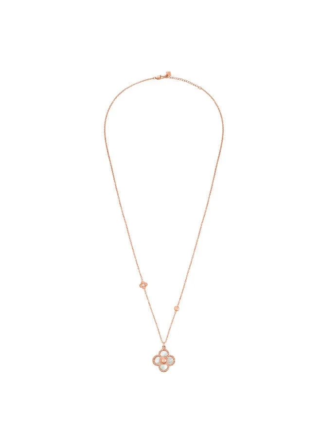 شيروتي 1881 Petalos Rosegold Mother of Pearl Necklace for Women