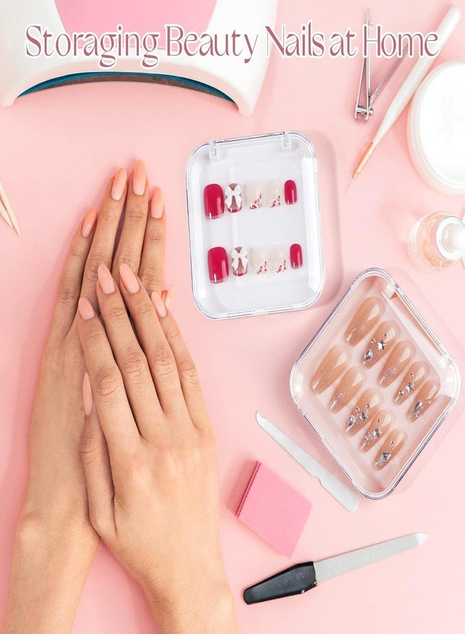 FBLXE 10 Pieces Press on Nail Packing Boxes for DIY Nail Storage Nail Tips Display XL white|Health & Beauty | Nail Care, Manicure & Pedicure | Nail Art Accessories (Pink) - Image 5