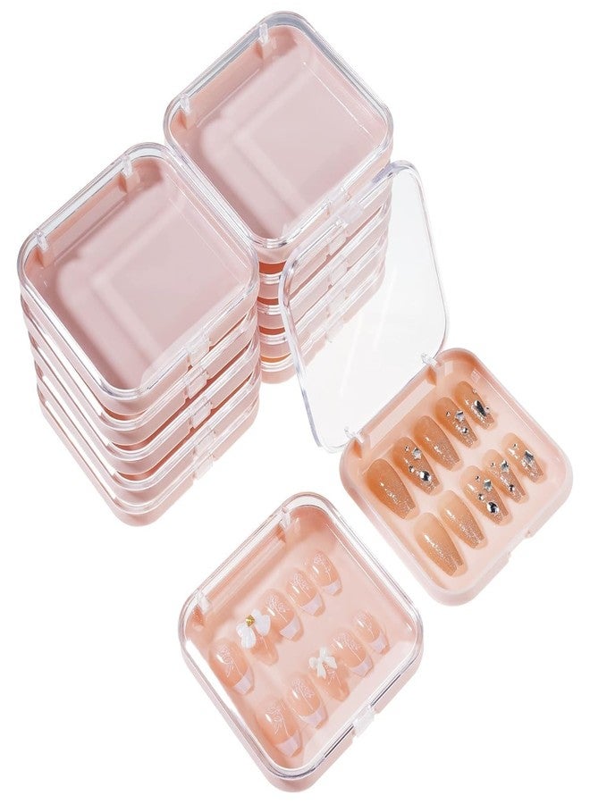 FBLXE 10 Pieces Press on Nail Packing Boxes for DIY Nail Storage Nail Tips Display XL white|Health & Beauty | Nail Care, Manicure & Pedicure | Nail Art Accessories (Pink) - Image 1