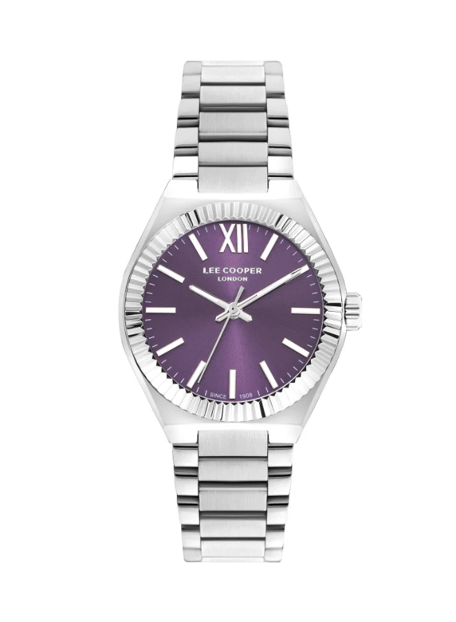 لي كوبر Lee Cooper Women 's Purple Dial Analog watch - LC07970.320