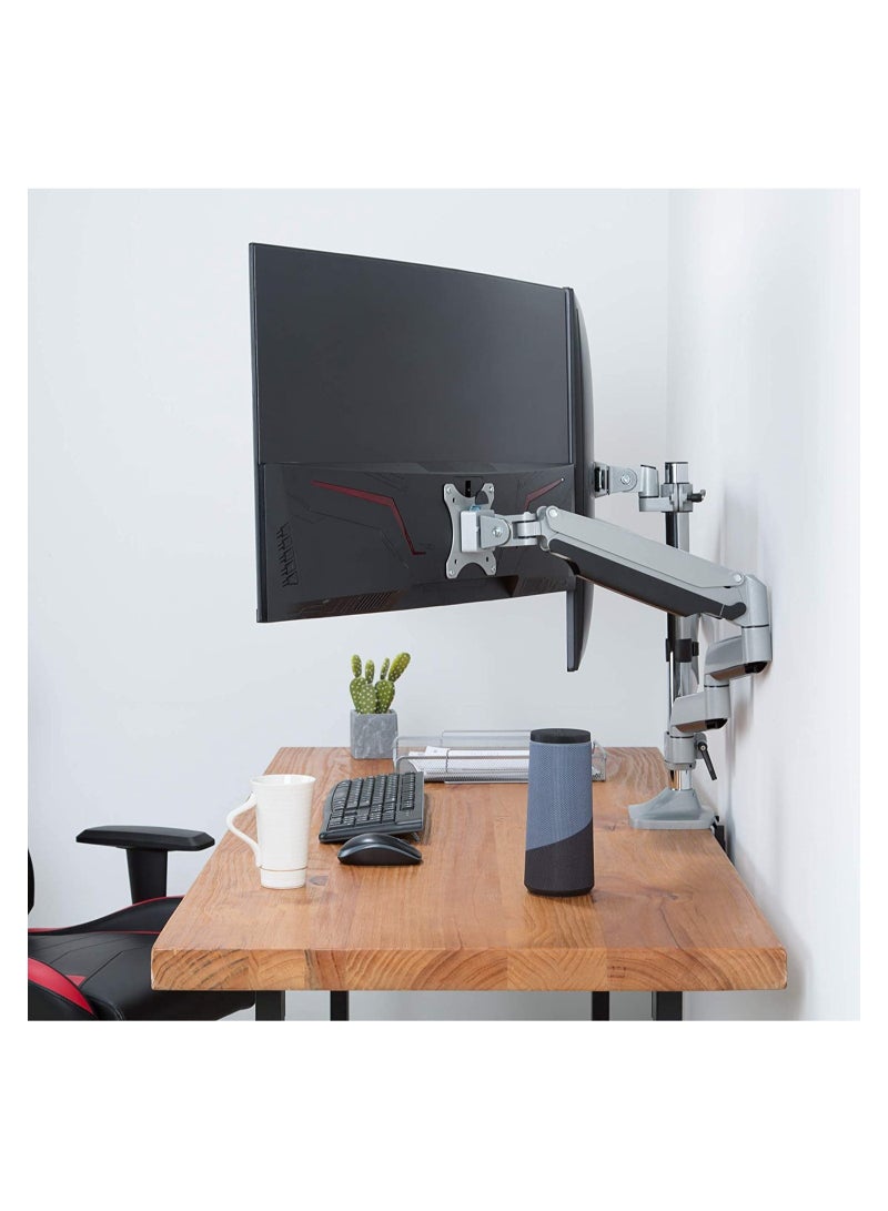 ELTRAZONE Triple Monitor Mount Stand - Three Height Adjustable Arms for 3 Computer Screen - Image 4