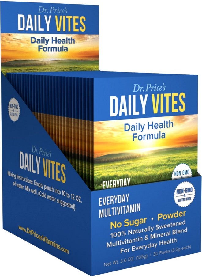 Dr. Price's Vitamins - Multivitamin For Women And Men Multivitamin Powder Packs B Complex Vitamin Supplement Daily Vitamin Supplements Minerals For Water No Sugar Non Gmo Gluten Free Drink Mix 30 Packets - Image 1