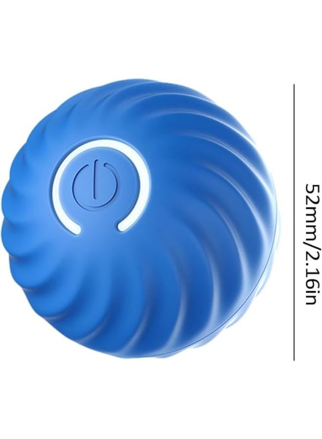 Interactive Dog Ball Toy, Smart Self-Moving Ball with 2 Modes and Long Battery Life, Rechargeable Electric Teasing Ball for Cats, Dogs, and Household Pets, Blue - Image 2