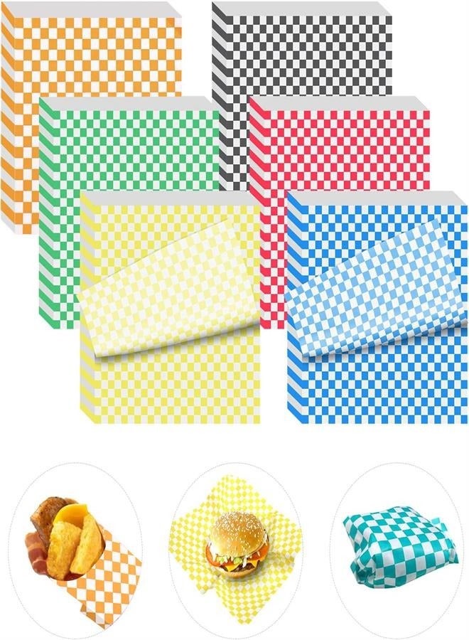 240 Sheets Wax Deli Paper Sheets for Food 30*30 cm Checkered Dry Waxed Deli Paper Sheet for Sandwich Paper Liner, Food Basket Liners, Food Wrapping - Image 1