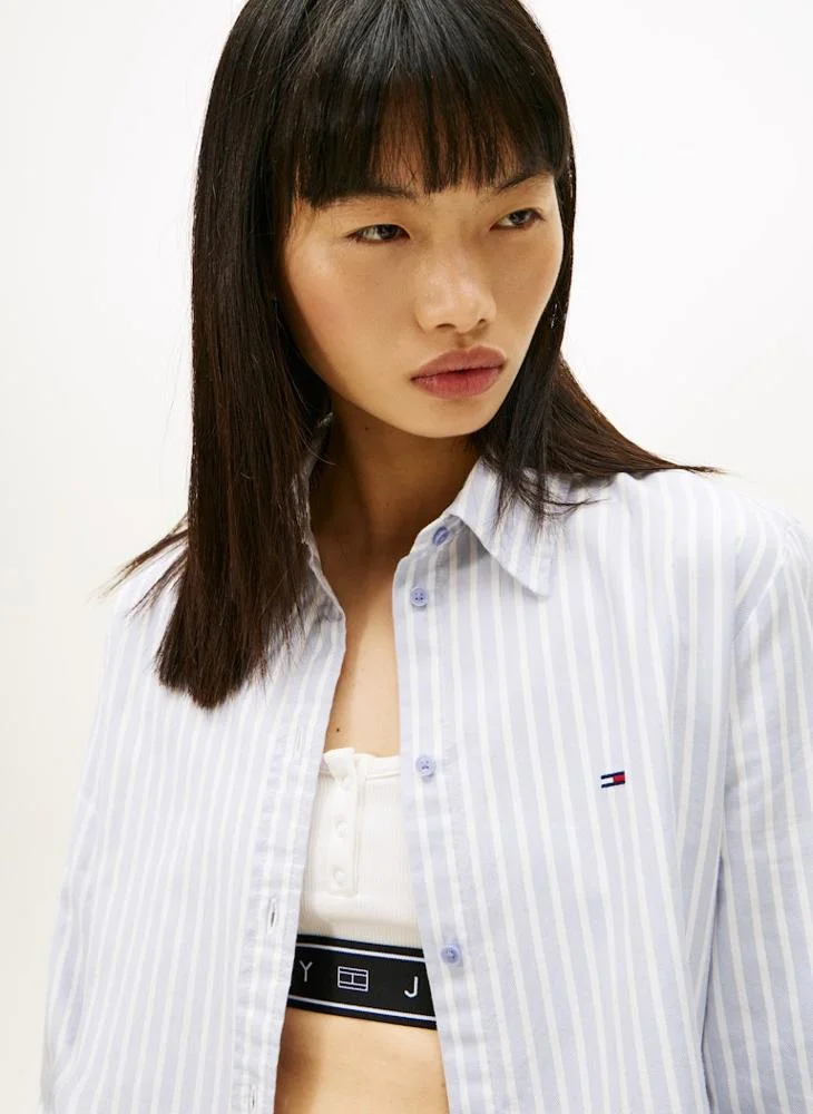 TOMMY JEANS  Striped Long Sleeve Regular Fit Shirt for Women | Best Price UAE