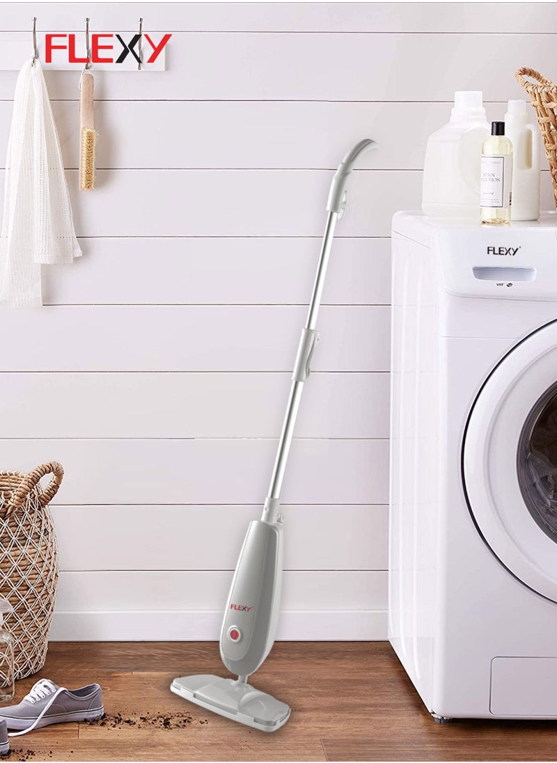 Flexy - 1300W Steam Mop With Adjustable Telescopic Pole Upto 30 inches 16 Foot Power Cord - Image 1