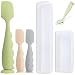 NFSVLB Baby Diaper Cream Spatula with Case1 Large 2 Mini Butt Paste Spatula with 2 Travel CaseSoft Baby Butt spatula baby Diaper Cream ApplicatorDiaper Rash spatula Bum Spatulas Brush - Image 2