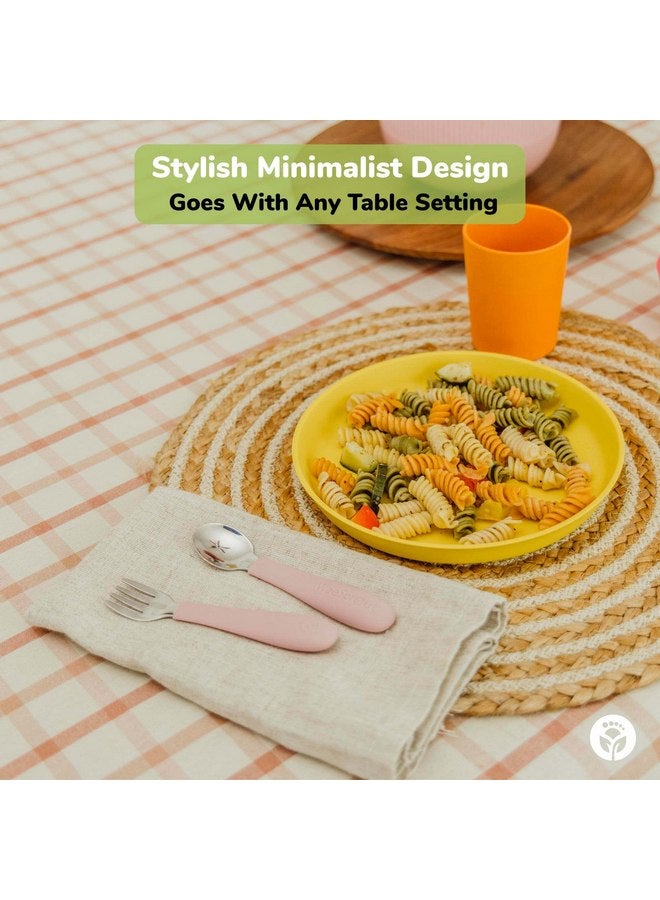 وي سبراوت أطباق الخيزران مع الأغطية من WeeSprout، مجموعة من 4 أطباق الخيزران للأطفال، تصميم بحجم الأطفال، أطباق الخيزران للأطفال مع الأغطية لبقايا الطعام، آمنة للاستخدام في غسالة الأطباق (أزرق، أخضر، رمادي، وبيج) - Image 5