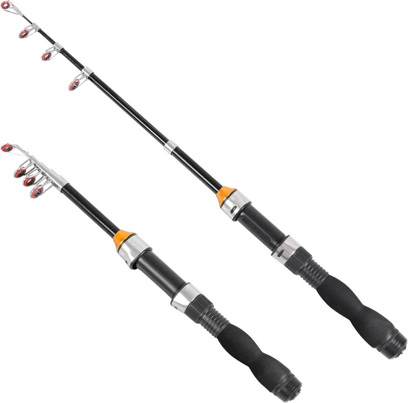 RESTCLOUD Telescopic Fishing Rod - Collapsible, Extendable for Saltwater and Freshwater, Lightweight and Compact Design, 3.2 Feet - Image 1