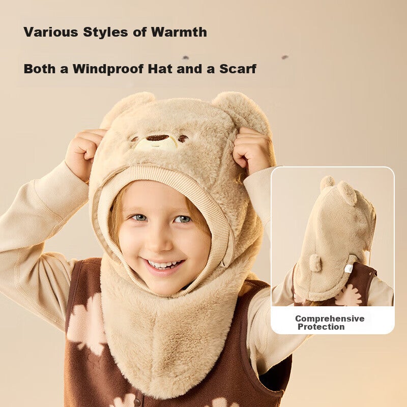 JD Jing Zao Taoqibaby Baby Protective Face Mask Four-Season Universal Hat Windproof Breathable Outdoor Hat for Boys and Girls - Image 2