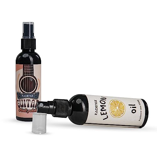 Kadence 100ml Lemon Oil and 100ml Matte Guitar Polish for Guitar Fretboard Care/Cleaning/Polishing, Fretboard Cleaner for Guitar, Bass, Ukulele - Image 2