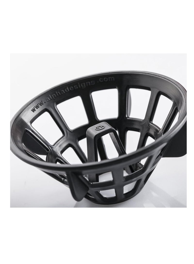 ألفا زجاجة مياه بلاستيك - مضاد للبكتيريا 500 مل -أحمر بكوب تخزين - Image 3