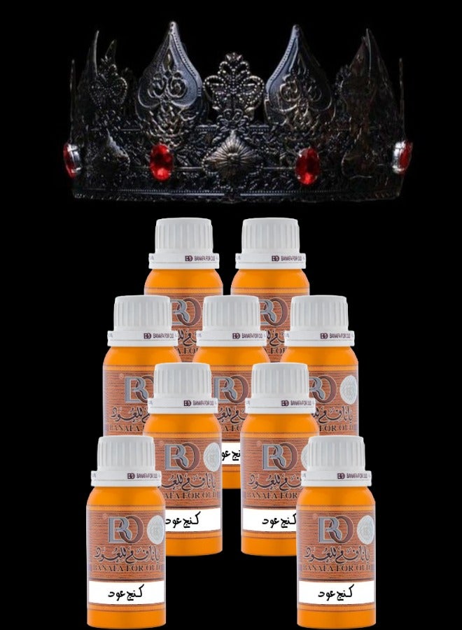 بانافع 9 قطع زيت عطري كينج عود 100جرام - Image 1