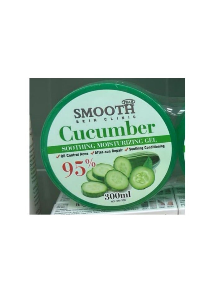 Smooth Smooth Skin Cleaning Cucumber Soothing Moisturizing Gel Oil control Acne After Sun  - Image 1