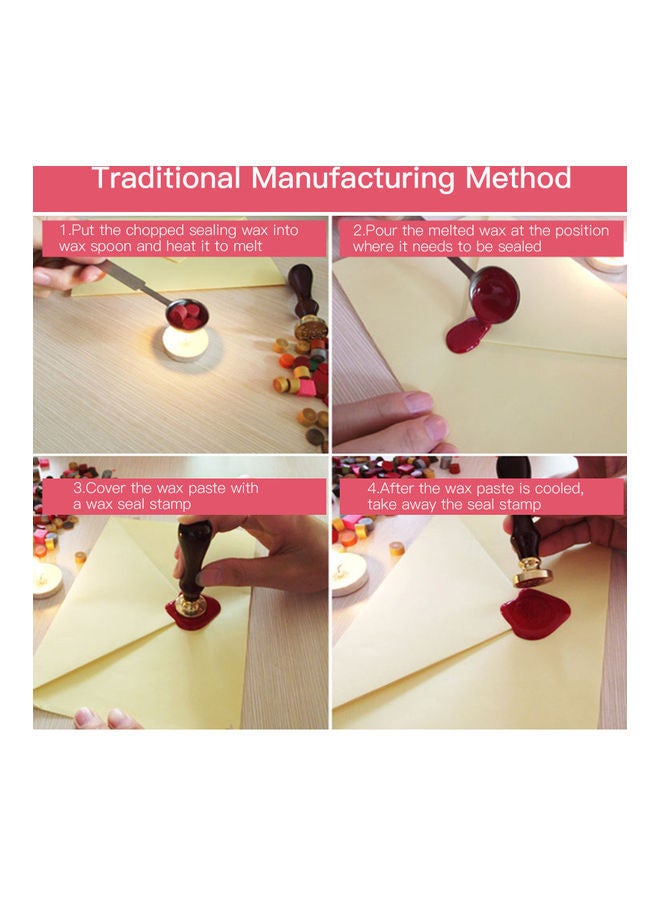 NIBEMINENT Classic Wax Stamp with Sealing Stick Kit for Cards Envelopes Invitations Wedding Letters Multicolour - Image 5