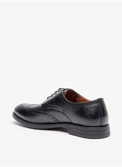 DUCHINI Men Solid Lace Up Derby Shoes  - Image 2