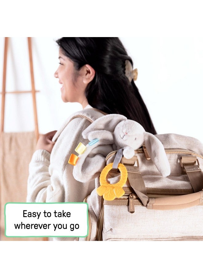 ingenuity لعبة تيدي الدافئة من إنجينيتي - عضاضة أطفال - تهدئة اللثة - تهدئة ذاتية - أرنب محشو - للأعمار من 0 أشهر وما فوق - Image 5