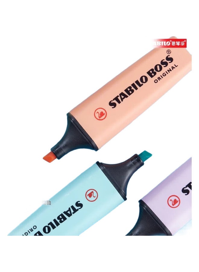 Stabilo Pastel Highlighter Pen Large Capacity Colorful Light Color Highlighter Pen Highlighting Marker For Students Marking 70/155 Light Mist Purple (Single) - Image 3