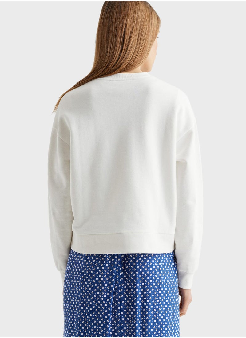 MANGO - Youth Slogan Sweatshirt - Image 1