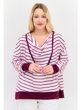Women Sportswear Fit Long Sleeve Walking Sweatshirts, Pink