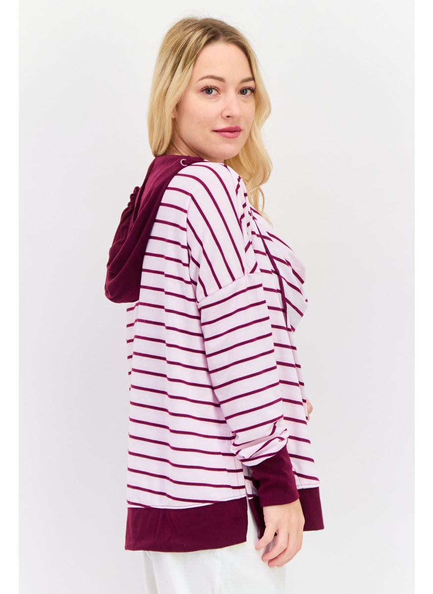 Jones New York - Women Sportswear Fit Long Sleeve Walking Sweatshirts, Pink - Image 1