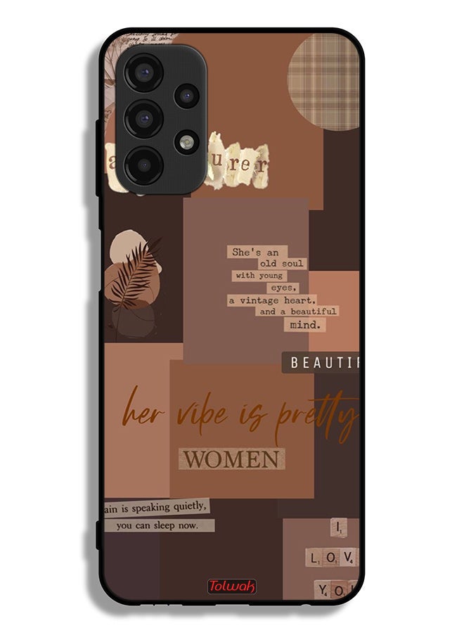 Tolwak Samsung Galaxy A13 4G Protective Case Cover Adventurer Women - Image 1
