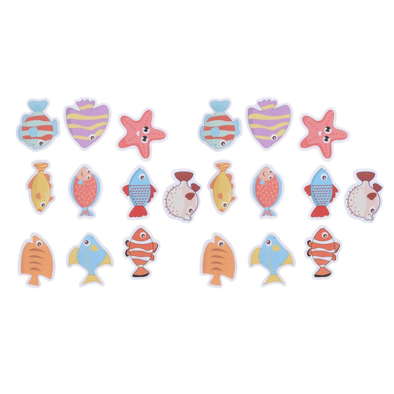 2 Sets Nonslip Bathtub Stickers Matte Colorful Fish Self Adhesive Waterproof Mouldproof Safe for Baby Shower - Image 1