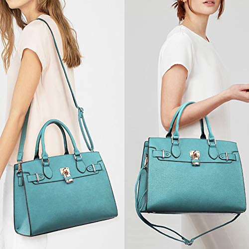 Dasein Women Handbags and Purses Ladies Shoulder Bag Top Handle Satchel Tote Work Bag with Wallet - Image 2