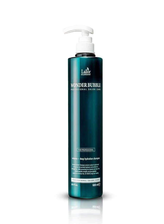 LADOR Wonder Bubble Korean Shampoo for Volume & Shine - 600ml | Hydrating, Soft, Smooth & Moisturizing Foaming Shampoo | Suitable for Dry, Dull, Coloured, Damaged & Frizzy Hair - Image 1