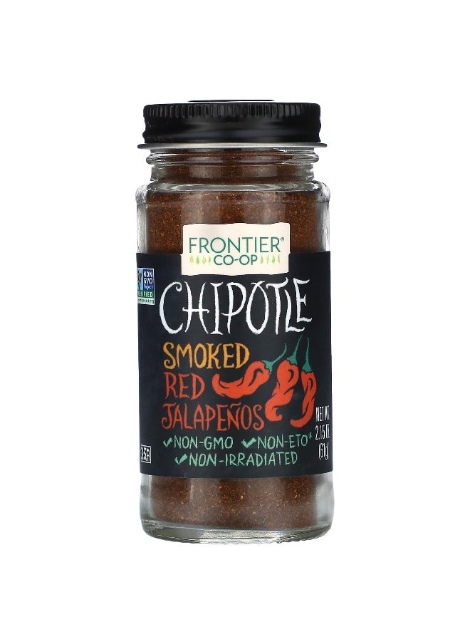 Frontier Co-op Frontier Co-op, Chipotle, Smoked Red Jalapenos, 2.15 oz (61 g)  - Image 1