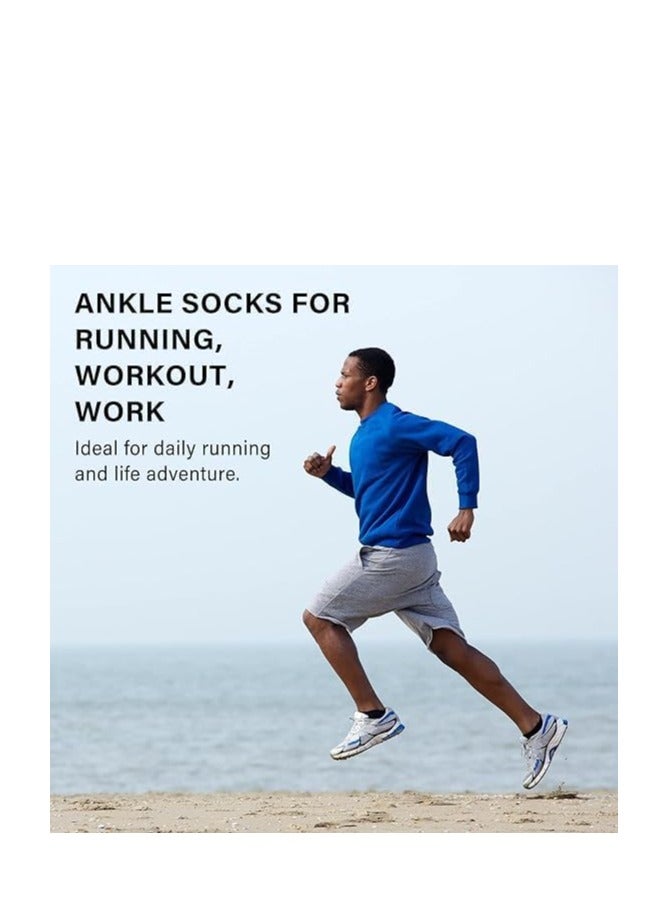 Tango Multi Pack Men's Short Ankle Cushion Socks - Comfort Fit Polyester Socks for Men - Free size EU 40 to 45  - Image 4