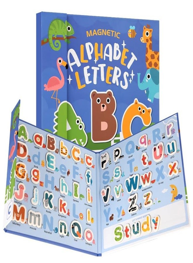 Funspark 78 Pcs Magnetic Alphabet Letters - Uppercase & Lowercase Fridge Magnets for Kids, Toddlers Educational Toys Alphabet Toys for 2 3 4 5 Years Old Kids Word Spelling for Home School - Image 1