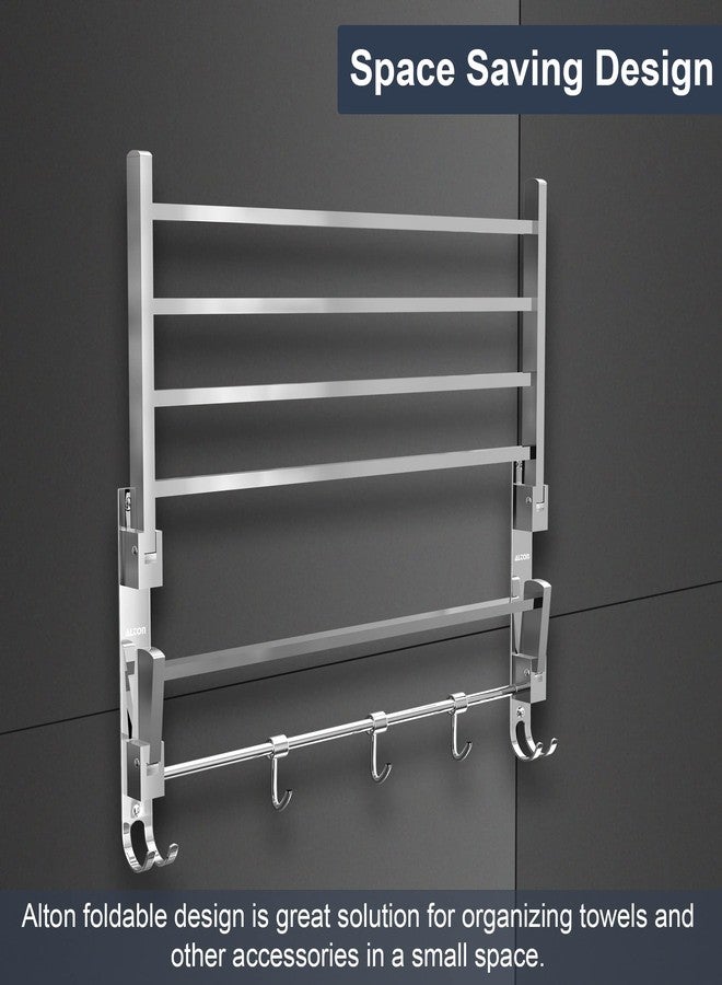 ALTON BTA30010, Stainless Steel Folding Towel Rack for Bathroom/Towel Stand/Hanger/Bathroom Accessories (24 Inch-Chrome) - Image 5