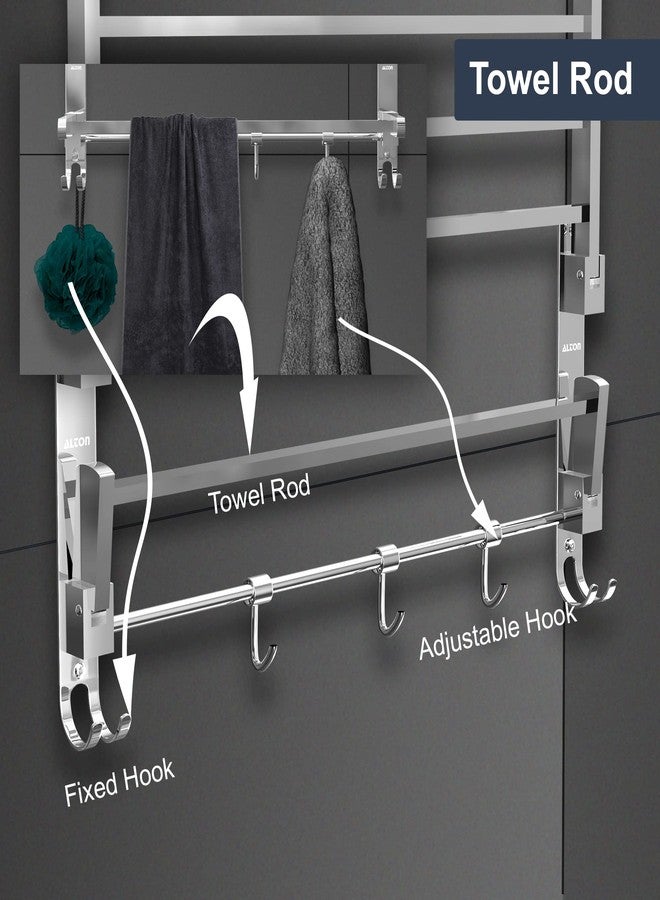 ALTON BTA30010, Stainless Steel Folding Towel Rack for Bathroom/Towel Stand/Hanger/Bathroom Accessories (24 Inch-Chrome) - Image 3