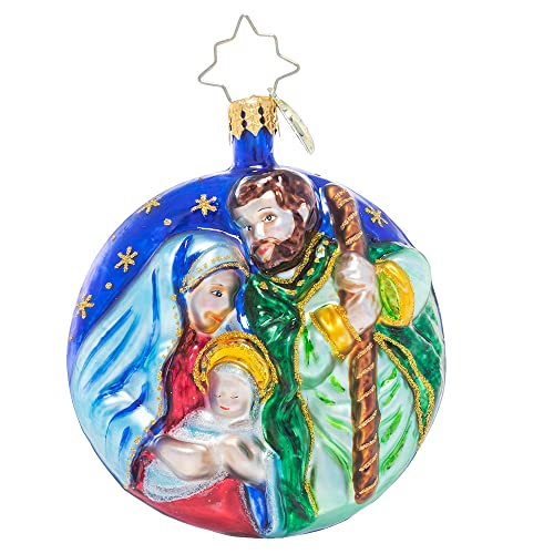 Christopher Radko Hand-Crafted European Glass Christmas Decorative Ornament, A Holy Night Gem - Image 5
