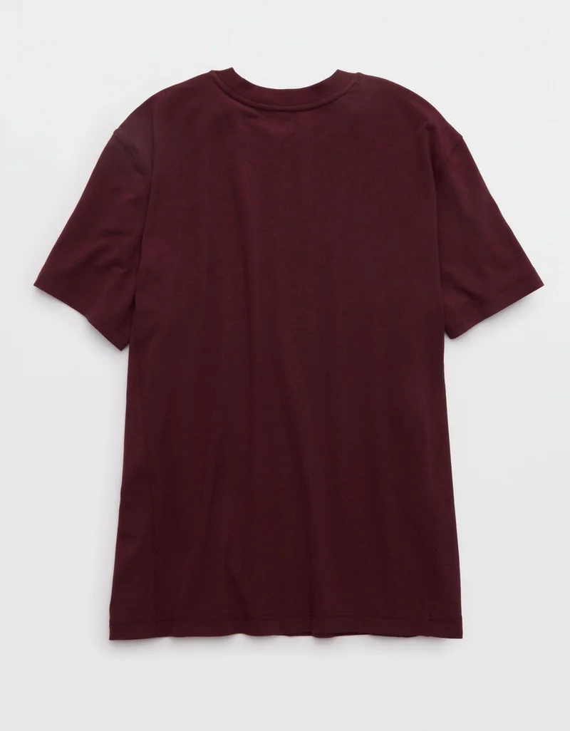 Aerie  OFFLINE By Aerie Let's Stretch Seamed Boyfriend T-Shirt for Women | Best Price UAE