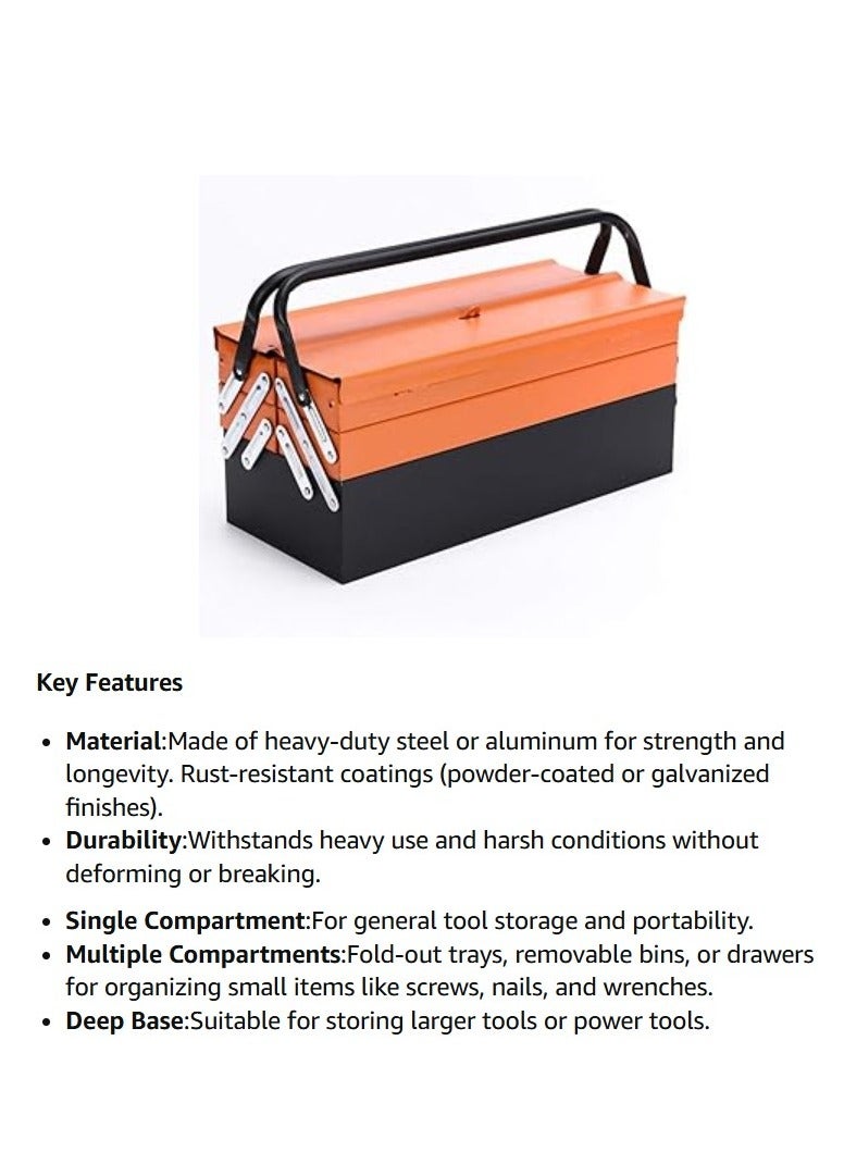 ABBASALI 85pcs Portable metal multi-function household car foldable hardware metal box tools set With 12 Pair Knitted Gloves - Image 3