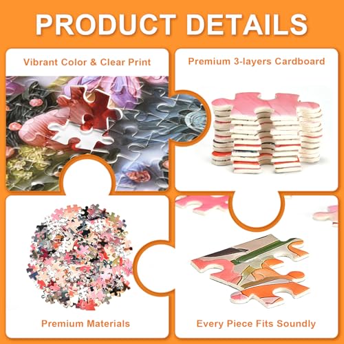 Rebotipy Mythical Creatures Puzzles for Adults 1000 Pieces Magic Castle Puzzle 1000 Pieces Home Wall Decoration Challenging Vivid Detail Ideal for Puzzle Enthusiasts Finished Size 70x50cm - Image 5