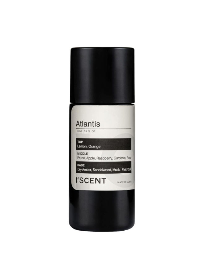 ISCENT | Atlantis – Fragrance Oil Refill for Ensō Diffuser 100ml | Lemon, Orange, Apple, Raspberry, Gardenia & Rose for Home & Car | Bright Fruity Florals & Soft Woods - Image 1