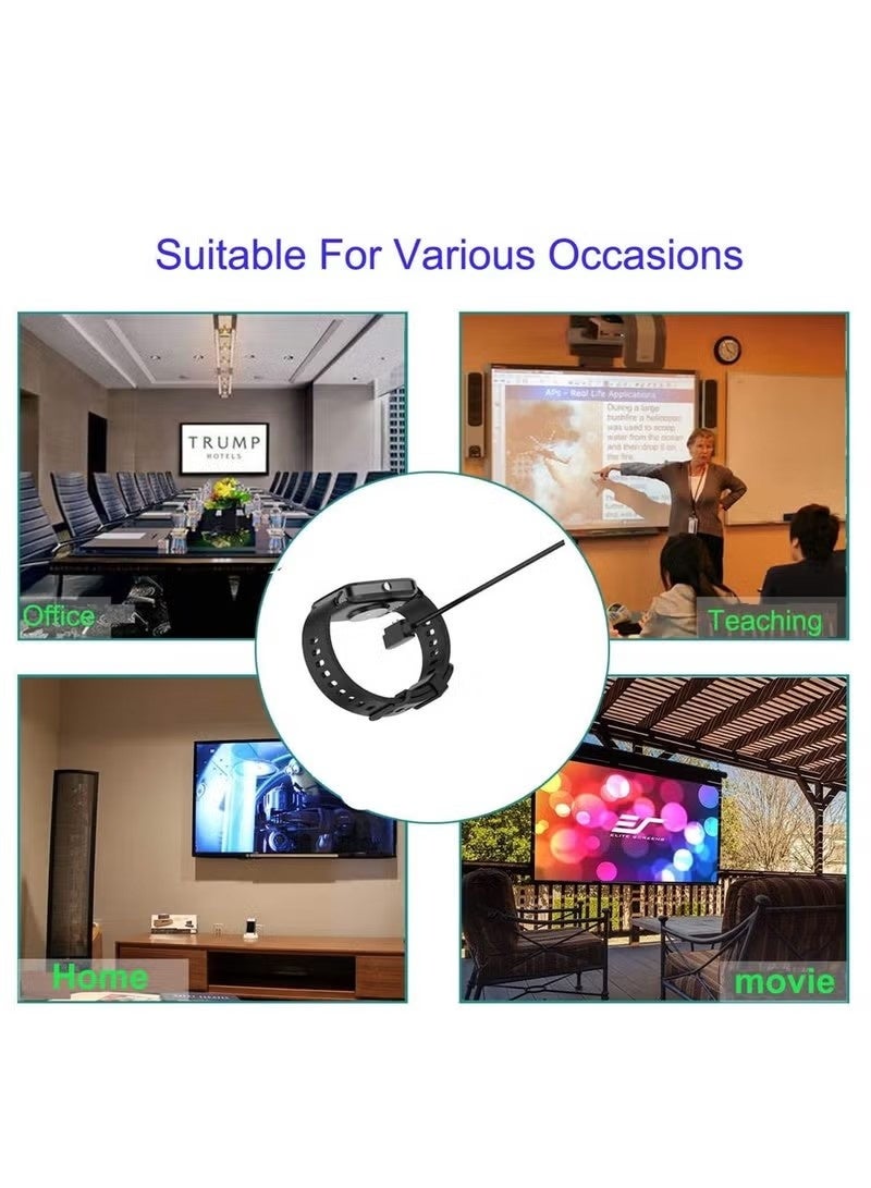 شاحن ساعة ذكية مغناطيسي بطول 3.3 قدم، كابل شحن USB متوافق مع ساعات YAMAY VeryFitPro SW023 ID205L SW021 ID205U ID205S SW025 Uwatch 3 3S 2 2S - Image 5