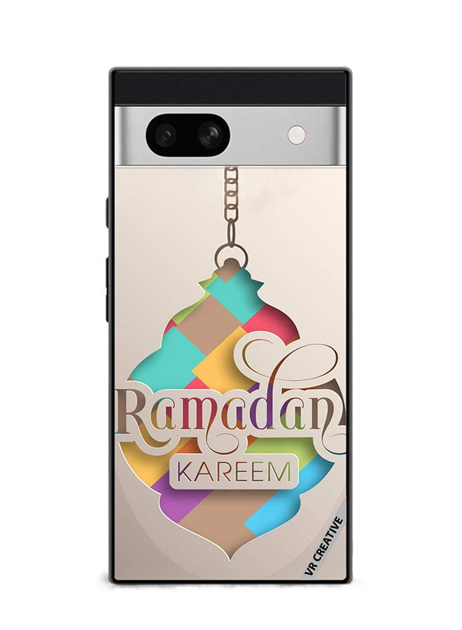 VR CREATIVE Protective Case Cover For Google Pixel 7a Ramadan Kareem Design Multicolour - Image 1